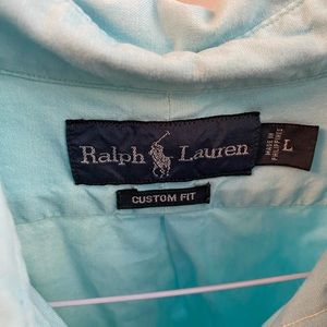 Polo Ralph Lauren blue short sleeve Oxford